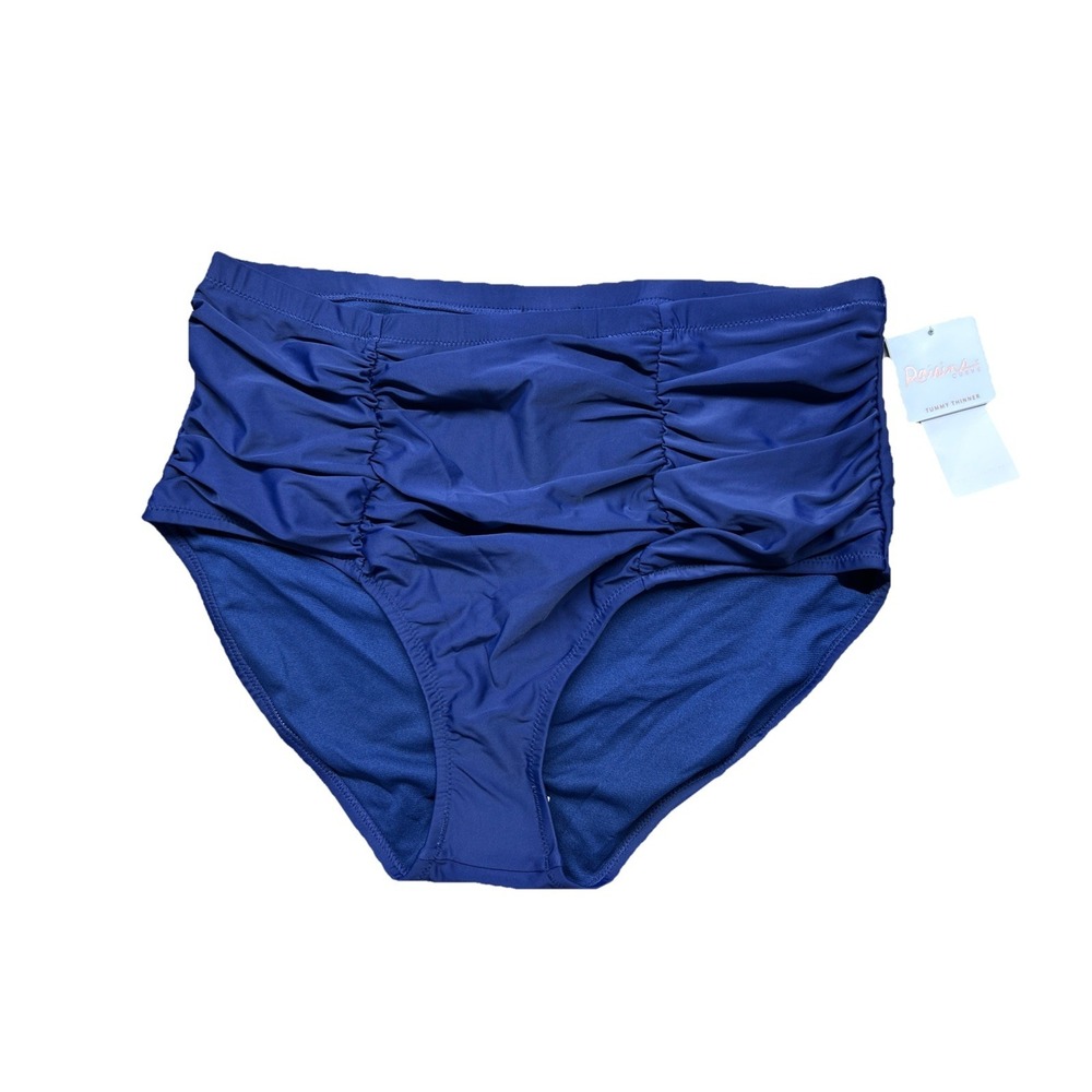 Raisins Curve Women's Bikini Bottom 16W Navy Blue Costa Tummy Control